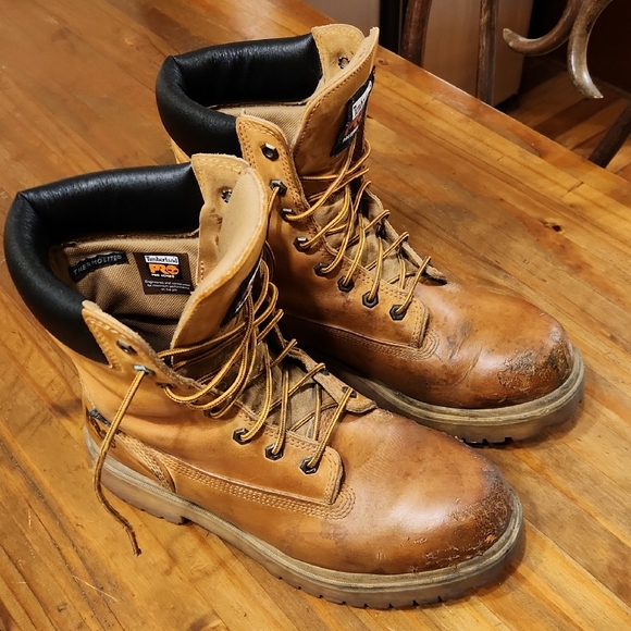 Timberland PRO Men's Tan Leather Boots - Picture 2 of 11